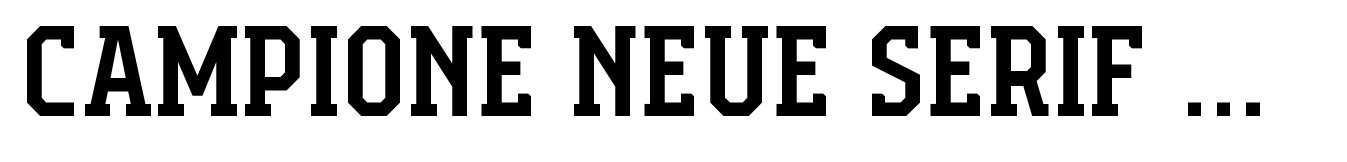 Campione Neue Serif Medium